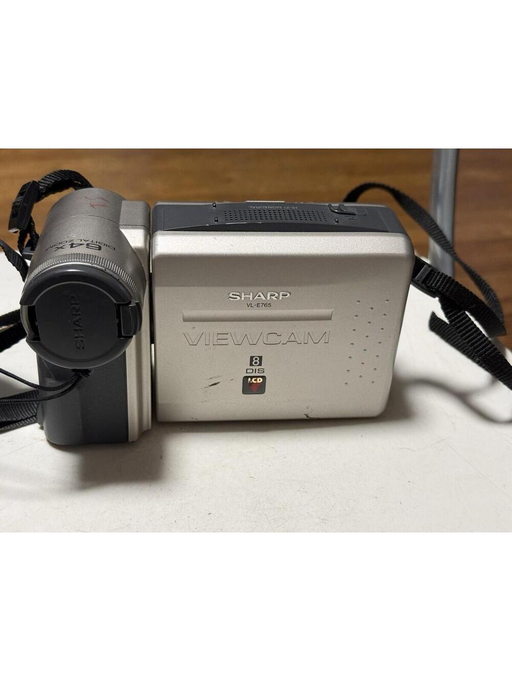 Sharp Model VL-E765U Silver Black View Camcorder No Charger ( Untested )